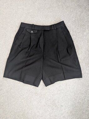 BANANA REPUBLIC Black Chino Shorts Sz 6 Womens